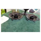 Vintage Black Amethyst Glass Pieces and Small Vase