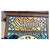Schmidt Beer Light Up Clock, Not Tested
