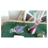 Various Art Glass Birds and Deeres