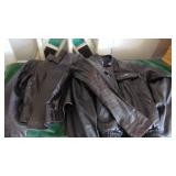 2-Leather Jackets, Size Small and Medium