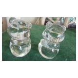 2- Fenton Glass Bears