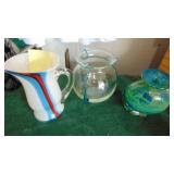 3- Art Glass Vases