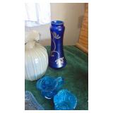 6-Pieces of Blue Glass