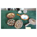 2 Hand Mirrors and MCM Coasters