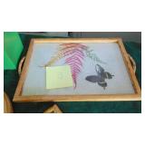 2- Vintage Waste Baskets and Butterfly Trays