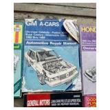 various car repair shop manuals
