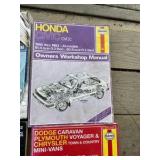 various car repair shop manuals