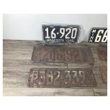 Lot of 6 Vintage License Plates