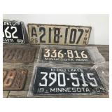 Lot of 6 Vintage License Plates