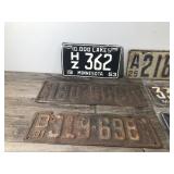 Lot of 6 Vintage License Plates