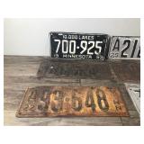 Lot of 6 Vintage License Plates