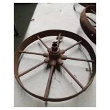 5 Steel tractor/buggy wheels