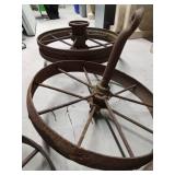 5 Steel tractor/buggy wheels
