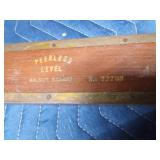 Vintage brass/wood Level