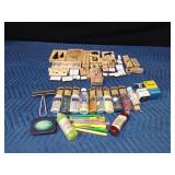 Rubber stampers, ink pads, ink roller, stencil gel, glitter gel, gel pens and more