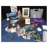 Box of craft items