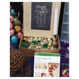 Box of craft items
