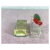 Helin’s Spinning Fishcake Fishing Lure in Box - Lure is wood