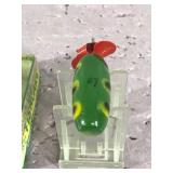 Helin’s Spinning Fishcake Fishing Lure in Box - Lure is wood