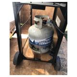 Char Broil Propane Grill with Side Burner and Propane Tank
