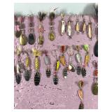 Large Lot of Fishing Lures - Mepps - Mother of Pearl and More