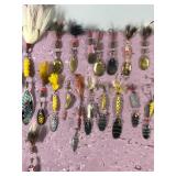 Large Lot of Fishing Lures - Mepps - Mother of Pearl and More