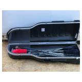 Large Hard Plastic SKB Case with Handles and Wheels Full of Golf Clubs