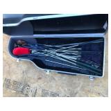 Large Hard Plastic SKB Case with Handles and Wheels Full of Golf Clubs