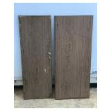 2 - Large Solid Wood Wall Hanging Mirrors
