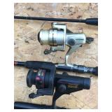 Lot of Vintage Fishing Rods & Reels - See description for info