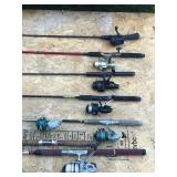 Lot of Vintage Fishing Rods & Reels - See description for info