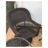 Patio Set - 2 Swivel Chairs and 2 Regular Chairs and Small Table