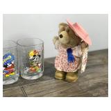 Lot of Collectibles - Wendy’s Furskins Bears 1986 - McDonald’s Disney glasses 2000 - PEZ (Made in Hungary) and More