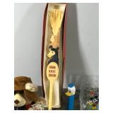 Lot of Collectibles - Wendy’s Furskins Bears 1986 - McDonald’s Disney glasses 2000 - PEZ (Made in Hungary) and More