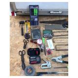 Large Lot of Tools - Saws - Hammers - Tape Measures - Air Blow Gun Set - Socket Sets - Files - Stapler - Crescent Wrench
