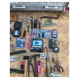 Large Lot of Tools - Saws - Hammers - Tape Measures - Air Blow Gun Set - Socket Sets - Files - Stapler - Crescent Wrench