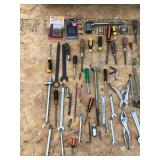 Large Lot of Tools - Large Sockets - Tape Measures - Allen Wrenches - Wrenches - Screwdrivers and More