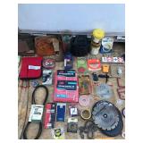 Lot of Hardware & More - Tool Belts - Electrical Tape - Saw Blades - Chain Saw Chains - Zip Ties and More