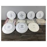 Lot of 7 Collector Plates - Christmas - Birds & Flowers