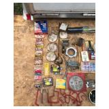 Lot of Hardware & More - Paint Brushes - Staples - Wire Terminal Assortment - Drywall Joint Tape - Hex Screw Assortment - Breakers - Plumbing - Wing Nut Assortment - Bungy Cords & More