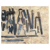 Vintage Metal Box with Vintage Tools