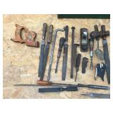 Vintage Metal Box with Vintage Tools