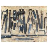Vintage Metal Box with Vintage Tools