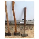 2 - Sledge Hammers & 2 Axes