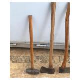 2 - Sledge Hammers & 2 Axes
