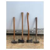 2 - Sledge Hammers & 2 Axes