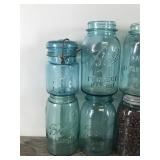 Lot of 11 Vintage Canning Jars - Ball & Atlas