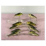 Lot of 10 Bagley Fishing Lures Shaped Like Bass