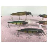 Lot of 5 Wooden Creek Chub Pikie Fishing Lures