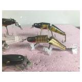Lot of 5 Wooden Creek Chub Pikie Fishing Lures